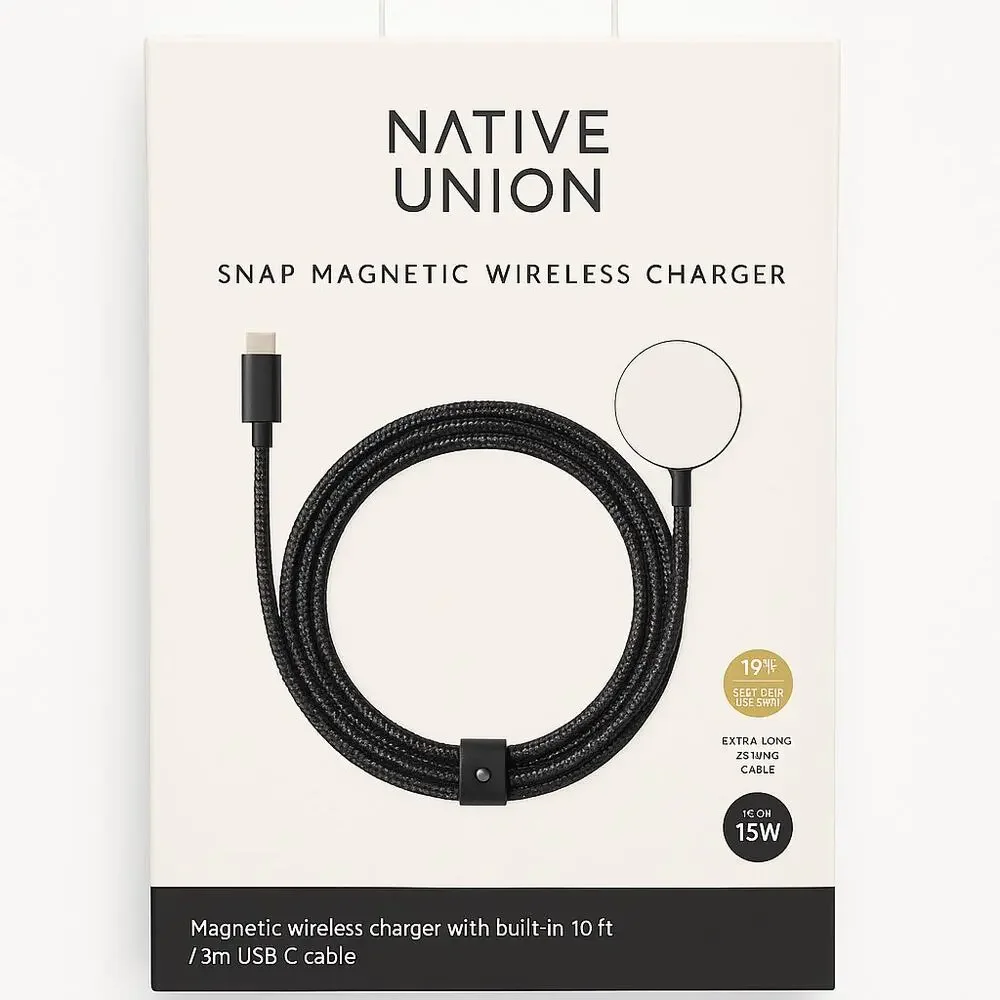 Native Union Snap Magnetic Wireless Charger – Dark Gray